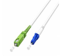 GOOBAY 59610 - Cavo patch in FO Simplex, SC-APC (8°)<>LC-UPC, bianco, 3,0 m