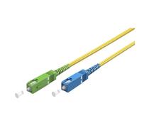 goobay 59662 - Cavo in fibra ottica (FTTH) monomodale (OS2) Simplex/SC APC (8°) maschio a SC-UPC (8°) maschio/cavo onda luminosa, 10 m