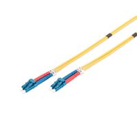 DIGITUS DK-2933-10 - Cavo In Fibra Ottica OS2 - 10 m - da LC a LC - Duplex - 1/10 Gbit/s - Cavo LAN In Fibra Ottica Monomodale SM - Tipo Di Fibra: 9/125 µ - Giallo (Yellow)