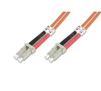 DIGITUS DK-2533-10-4 - Cavo In Fibra Ottica OM4 - 10 m - da LC a LC - Duplex - 1/10/40/100 Gbit/s - Cavo LAN In Fibra Ottica Multimodale MM - Tipo Di Fibra: 50/125 µ - Viola (Violet)