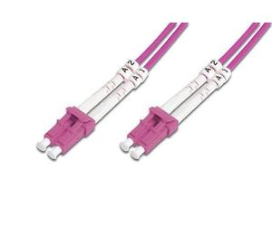 CAVO FIBRA OTTICA LC A LC MULTIMODE DUPLEX 50/125 MT.10 OM4