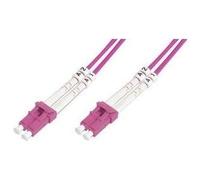 DIGITUS Fiber Optic Patch Cord LC to LC Multimode OM4 - 2m Duplex color RAL4003 Length 2m