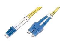 Digitus Cavo in fibra ottica LC-SC DK-2932-01 Monomodale OS2 Duplex 1 m 1/10 Gbit/s Giallo 9/125