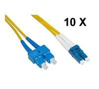 Cavo fibra ottica lc a sc singlemode duplex os2 guaina 2 mm 9/125 mt.1 - conf. 10pz - lklcsc901e