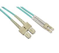 Cavo Fibra Ottica Multimode LSZH Duplex OM3 50/125, LC-SC, 30 mt.