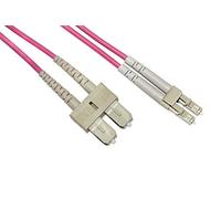 Cavo Fibra Ottica Multimode LSZH Duplex OM4 50/125, LC-SC, 30 mt.