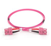 CAVO FIBRA OTTICA SC A SC MULTIMODE DUPLEX 50/125 MT.10 OM4