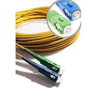 Elfcam Cavo Fibra Ottica SC/APC per SC/UPC simplex monomodale 9/125, Compatibile con Freebox Iliad (Free), 10M.