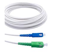 Cavo Fibra Ottica SC/APC per SC/UPC Simplex Monomodale 9/125μm LSZH, Compatibile con Freebox Iliad(Free), Bianco, 2M