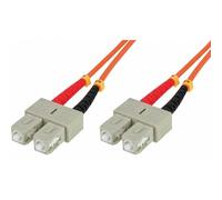 Techly Cavo in fibra ottica Professional 302204 Multimodale OM1 SC/SC 62,5/125 20 m Arancione
