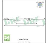 Cavo filo acceleratore LPR per RENAULT KANGOO CLIO