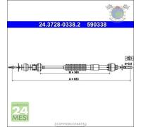 Cavo filo cambio frizione ATE per CITROEN BERLINGO PEUGEOT RANCH