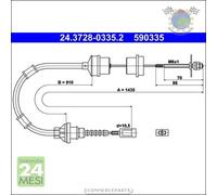 Cavo filo cambio frizione ATE per CITROEN JUMPER I FIAT DUCATO PEUGEOT BOXER ##f