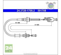 Cavo filo cambio frizione ATE per NISSAN MICRA II