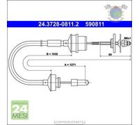 Cavo filo cambio frizione ATE per PEUGEOT 309 205 ##z