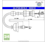 Cavo filo cambio frizione ATE per PEUGEOT 405