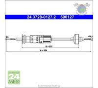 Cavo filo cambio frizione ATE per VW GOLF III IV VENTO