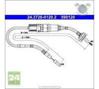 Cavo filo cambio frizione ATE per VW JETTA II GOLF ##c