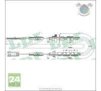 Cavo filo comando frizione LPR per MERCEDES MB D