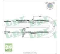 Cavo filo comando frizione LPR per OPEL AGILA #sp