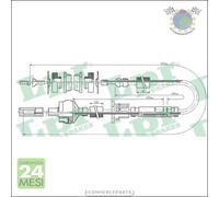 Cavo filo comando frizione LPR per PEUGEOT 406 #ti