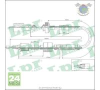 Cavo filo comando frizione LPR per RENAULT LAGUNA #wy