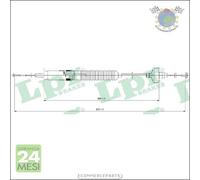 Cavo filo comando frizione LPR per VW GOLF III IV VENTO