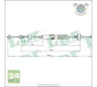 Cavo filo comando frizione LPR per VW GOLF III VENTO