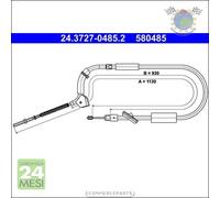 Cavo filo freno a mano ATE Anteriore per MERCEDES CLASSE A E-CELL 200 180 170 1