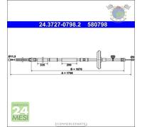 Cavo filo freno a mano ATE Posteriore per CHEVROLET CRUZE OPEL ASTRA J