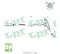 Cavo filo freno a mano LPR Anteriore per PEUGEOT 406 #3r