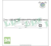 Cavo filo freno a mano LPR Dx Destro per NISSAN PRIMERA #17