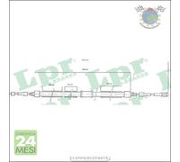 Cavo filo freno a mano LPR per AUDI 80 #zk