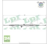 Cavo filo freno a mano LPR per AUDI TT bb6