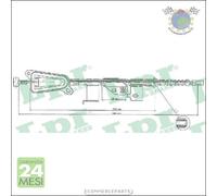 Cavo filo freno a mano LPR Posteriore Dx Destro per NISSAN ALMERA TINO