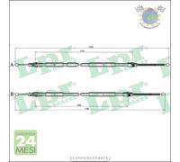 Cavo filo freno a mano LPR Posteriore per RENAULT ESPACE ba5