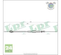 Cavo filo freno a mano LPR Posteriore Sx Sinistro per RENAULT CLIO #z2