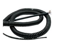Cavo flessibile a rete a 6 core cavo di alimentazione a molla multicored | Cavo a molla a spirale estensibile Cavo di alimentazione retrattile a 6 fili (22AWG)