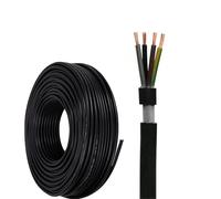 Cavo Flessibile Calibro 20/4, Conduttore In Rame Privo Di Ossigeno A 4 Conduttori, 100 Piedi,Guaina In PVC Non Tessuto For Automazione, Robotica E Cablaggio Industriale(30ft,0.5mm2-4c)