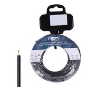 Cavo flessibile da 25 m con conduttore cilindrico da 6 mm di colore nero. Ideale per impianti elettrici, senza alogeni, garantendo sicurezza e qualità per progetti professionali.