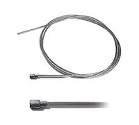 Cavo flessibile in acciaio, 2,5 mm x 2,5 m, testa pera, 6,5 x 6,5 mm, motore trattore falciatrice per moto/rimorchio, attacco freno, trazione