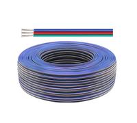 Cavo flessibile isolato in rame stagnato, Cavo di prolunga elettrico a 3 pin da 30/60 piedi 18-24 A WG MULTICOLOR for striscia luminosa a LED(60ft(19m),18A WG)