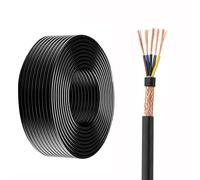 Cavo Flessibile Schermato RVVP Da 0,75 Mm², 200 Piedi, 5 Conduttori Con Guaina In PVC, Con Nastro Isolante, Schermatura In Rame Da 5 °F A 158 °F for Audio, Trasmissione Del Segnale