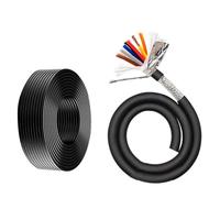 Cavo For Catena Portacavi Ad Alta Flessibilità TRVVP, 8C/10C, Isolato In PVC Con Schermatura In Lamina Di Alluminio E Treccia Di Rame, Guaina Esterna In PVC Ibrido For Stampanti 3D(25ft,0.20mm²-8C)