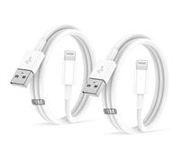 Cavo For IPhone Originale For Apple Certificato MFi,Cavetto USB Lightning Ricarica 2Pezzi 1M+1M For iPhone 14 Pro Max/13/12/11/XR/XS/X 8/7/6s/6/5/Plus/SE/SE 2/iPad Mini 4 caricatore cavi