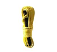 Cavo for verricello sintetico for auto da 1/4'' x 50 piedi, cavo for verricello for veicoli pesanti for recupero fuoristrada ATV UTV Alta tenacità(Yellow)
