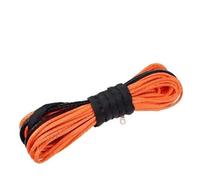 Cavo for verricello sintetico for auto da 1/4'' x 50 piedi, cavo for verricello for veicoli pesanti for recupero fuoristrada ATV UTV Alta tenacità(Orange)