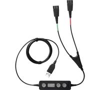 Cavo formazione NO NAME Jabra Link 265-09 USB 2.0 a 2x QD Plug and Play nero