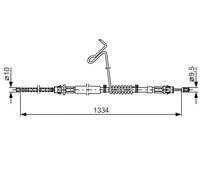 Cavo freno a mano 1 987 477 177 BOSCH per FORD TRANSIT Autobus TRANSIT Furgone