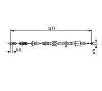 Cavo freno a mano 1 987 477 309 BOSCH per OPEL CORSA B CORSA B Furgone/hatchback